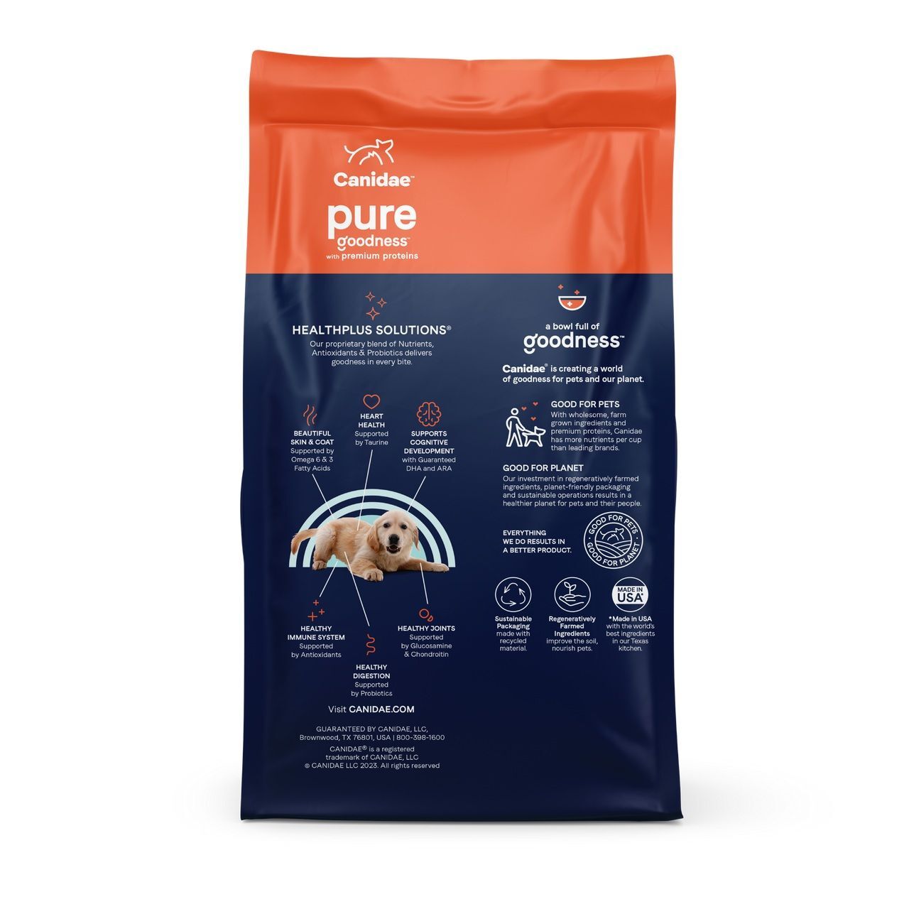 Canidae Pure Grain Free Dry Puppy Food Real Salmon & Sweet Potato, 22-Lb