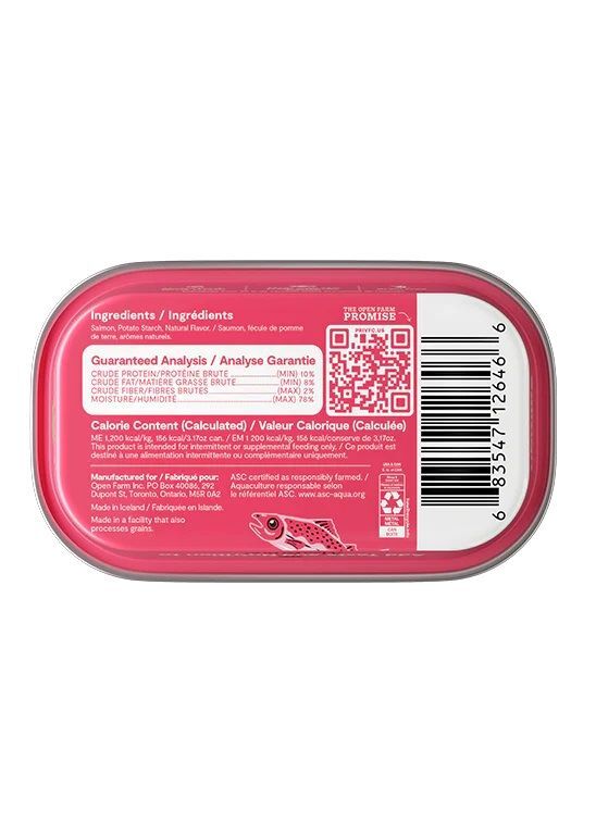 Open Farm Salmon Topper Cat Food, 3.17-Oz