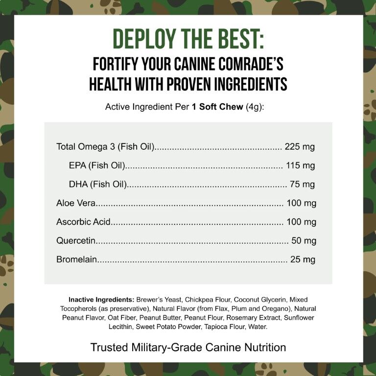 Operation Good Boy SRE: Skin Health & Seasonal Allergies Dog Supplement, 90-Ct