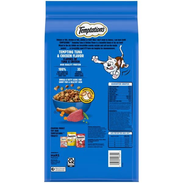Temptations Tempting Tuna & Chicken Flavor Dry Cat Food, 6.2-Lb