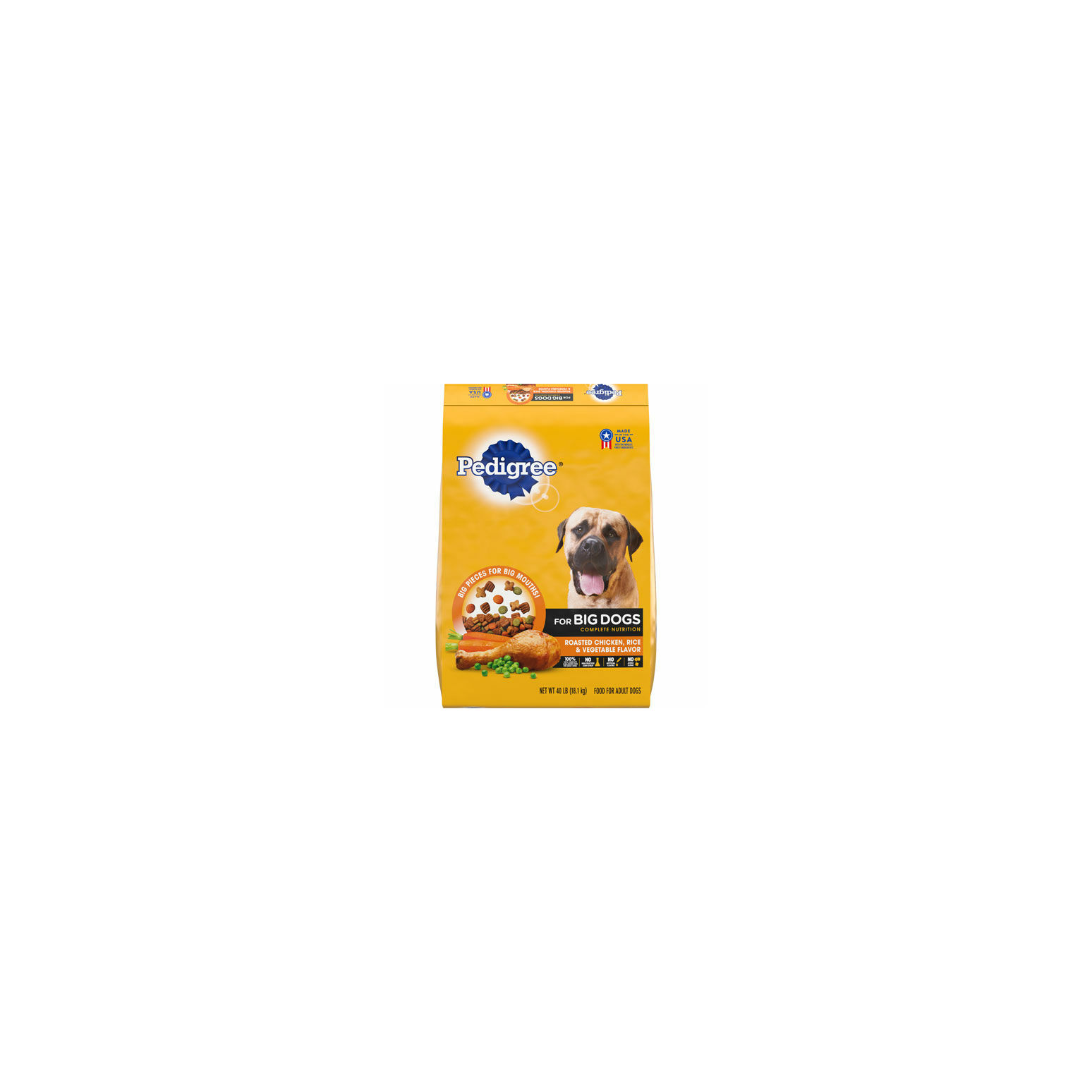 Pedigree 40 lb Large Breed Dry Dog Food Chicken, Rice