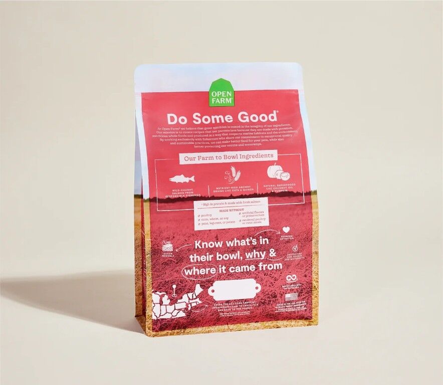 Open Farm Wild-Caught Salmon & Ancient Grains Dry Dog Food, 4-Lb