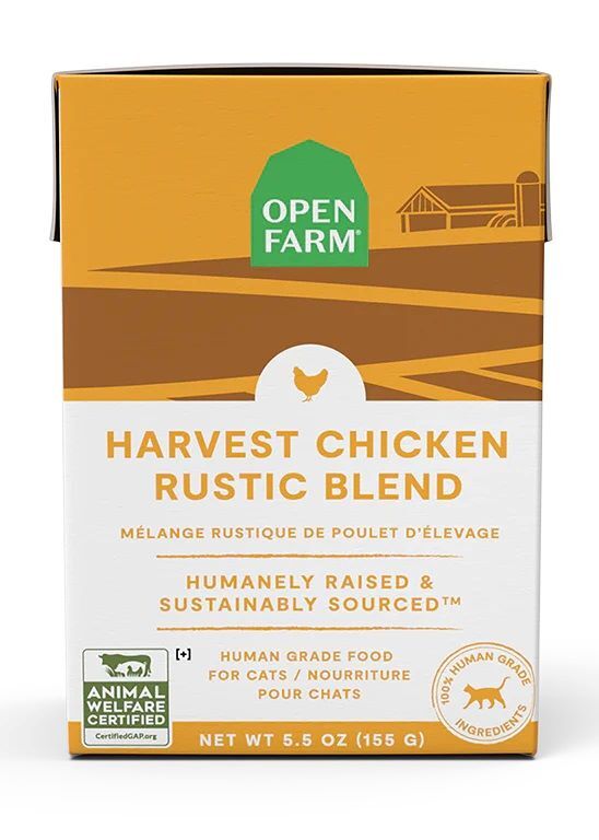 Open Farm Harvest Chicken Rustic Blend Wet Cat Food, 5.5-Oz