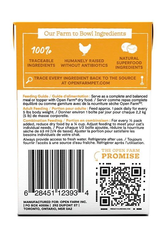 Open Farm Harvest Chicken Rustic Blend Wet Cat Food, 5.5-Oz