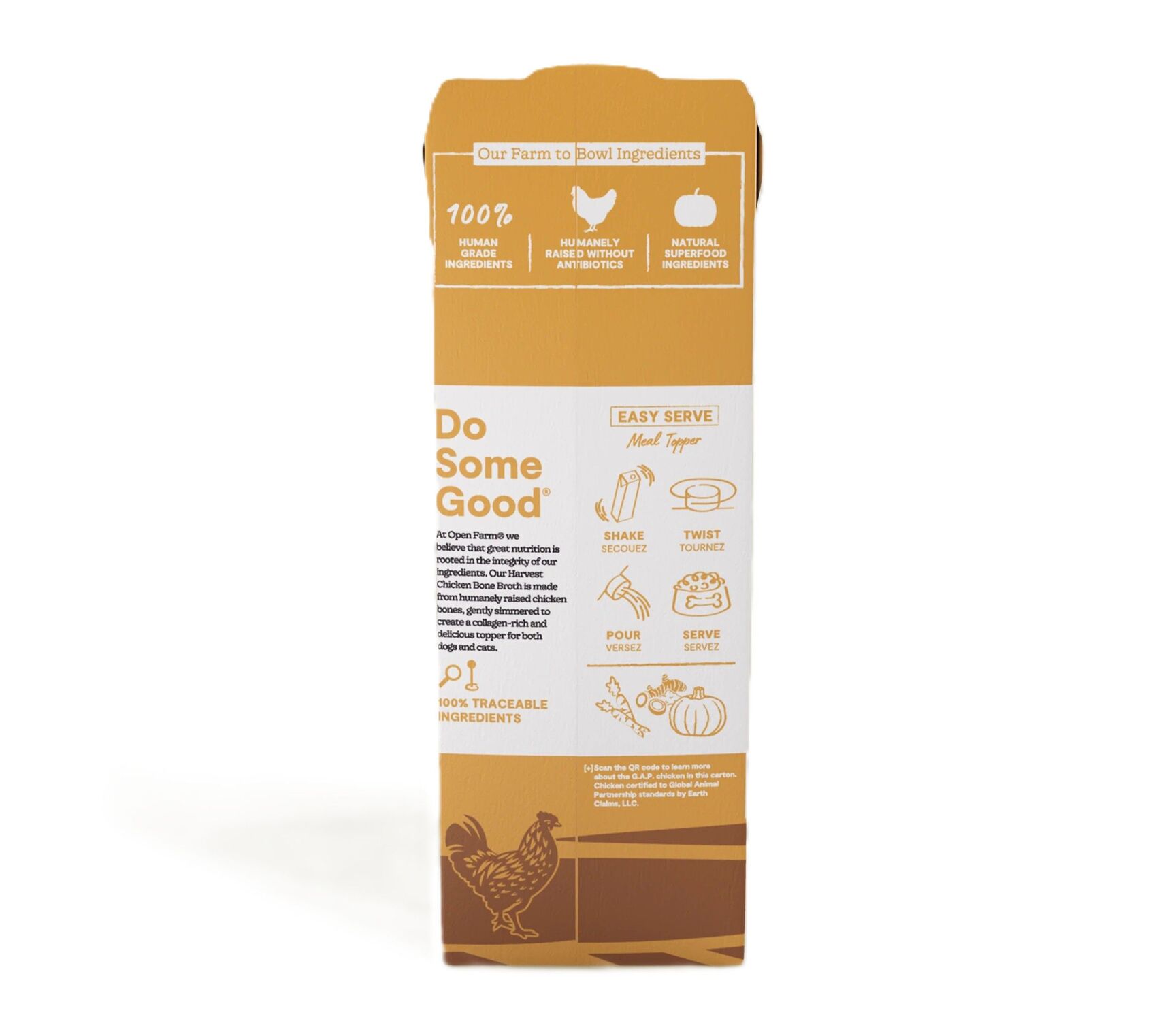 Open Farm Harvest Chicken Bone Broth Dog Food, 33.8-Oz