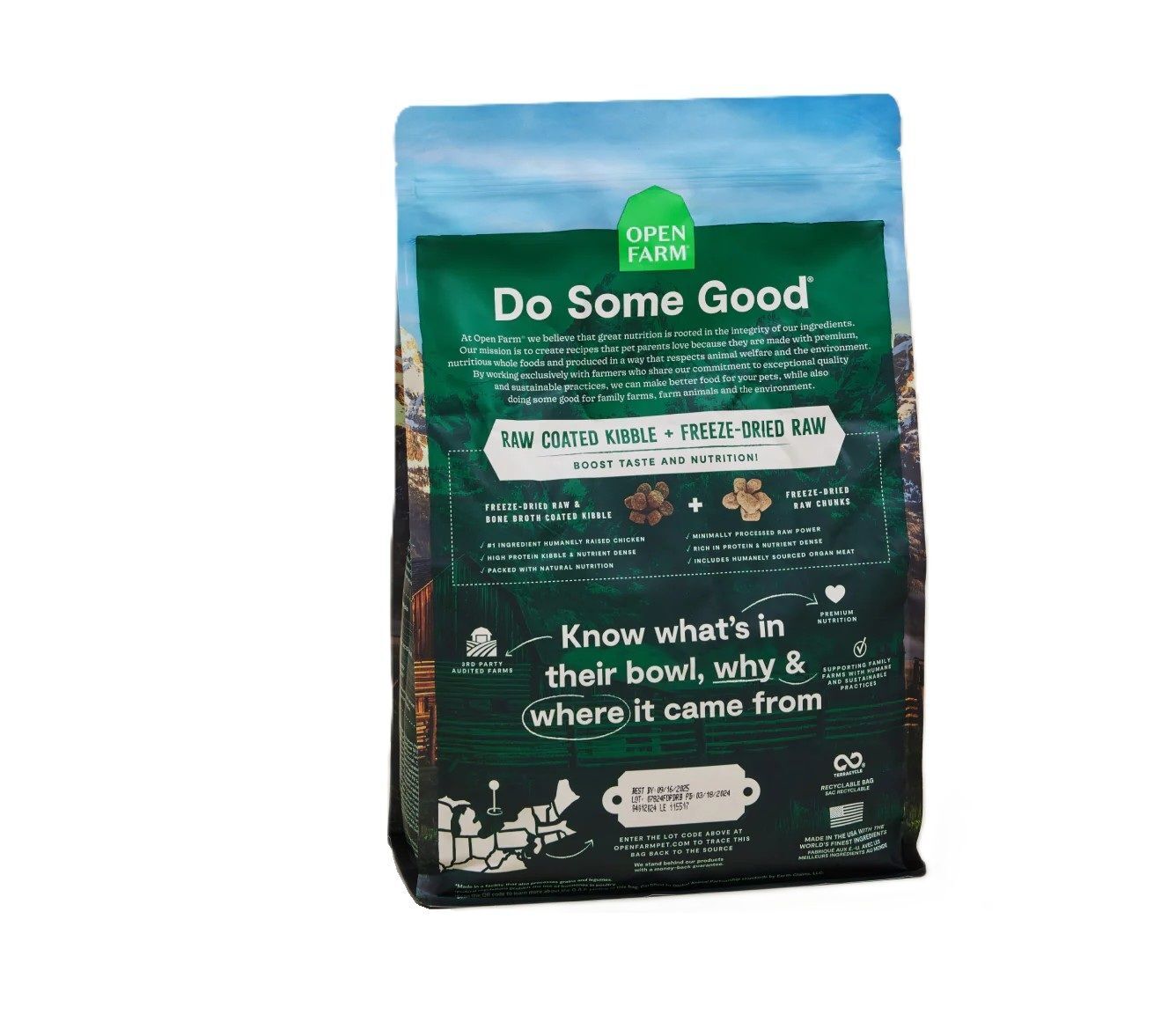 Open Farm RawMix Open Prairie Grain-Free Dog Food, 20-Lb
