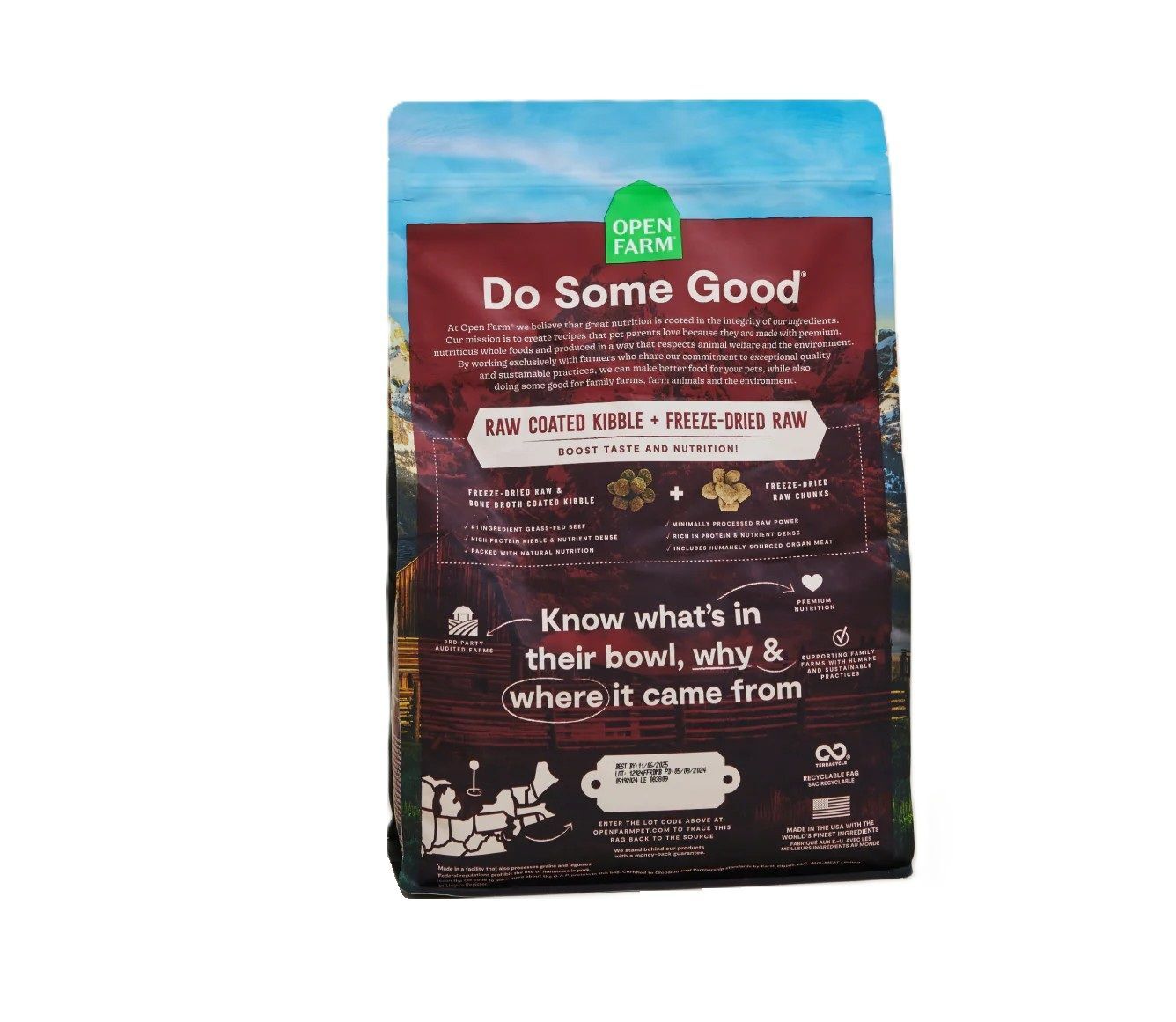 Open Farm RawMix Front Range Ancient Grains Dog Food, 20-Lb