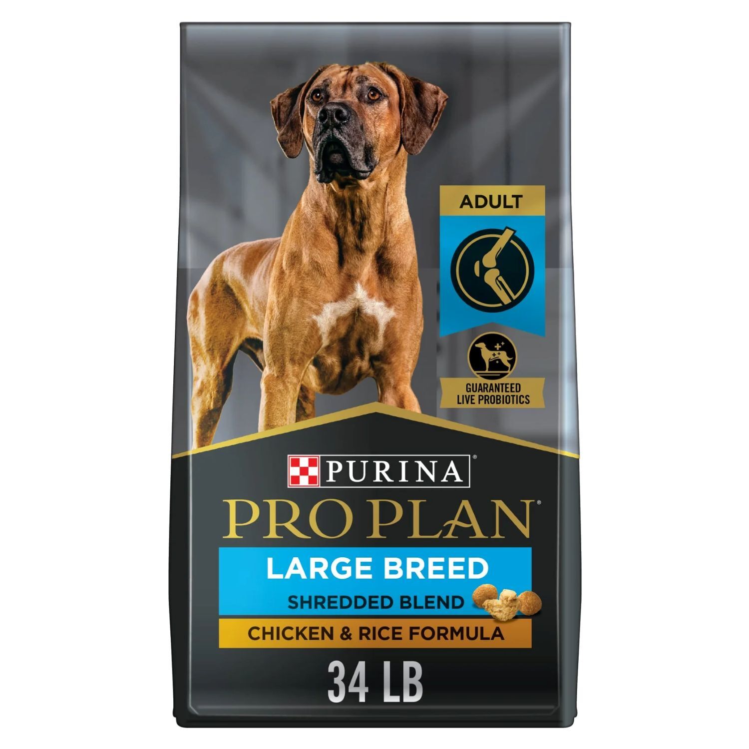 Purina Pro Plan Savor Large Breed Shredded Adult Dog Food, 34-Lb