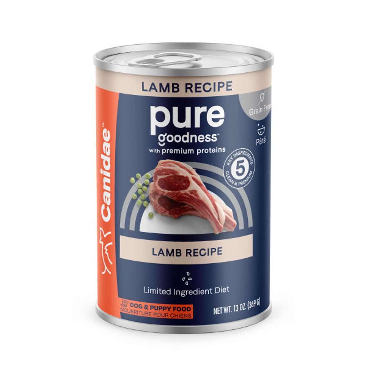 Canidae Pure Lamb Recipe Wet Dog Food, 13-Oz