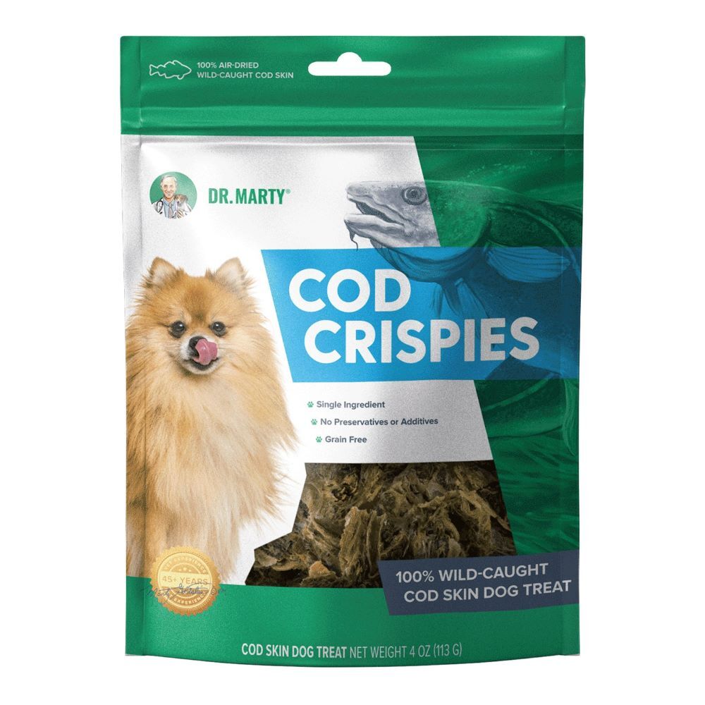 Dr. Marty Cod Crispies Air-Dried Dog Treats, 4-Oz