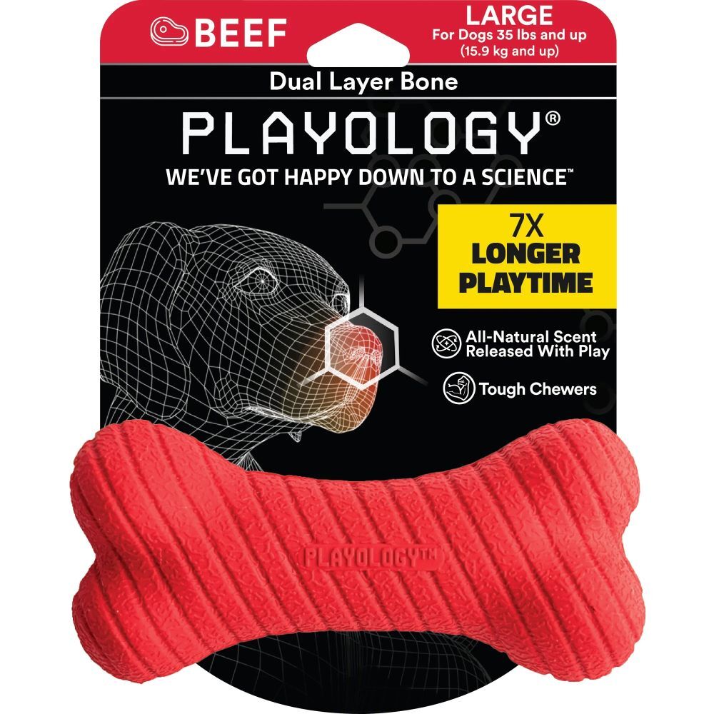 Playology Large Beef Dual Layer Bone