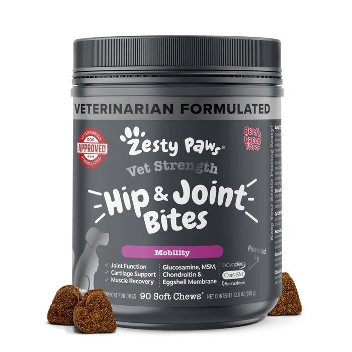 Zesty Paws Vet Strength Hip & Joint Mobility Bites For Dogs, 90-Ct