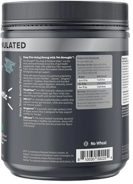 Zesty Paws Vet Strength Pre, Post, & Probiotic Bites For Dogs, 90-Ct