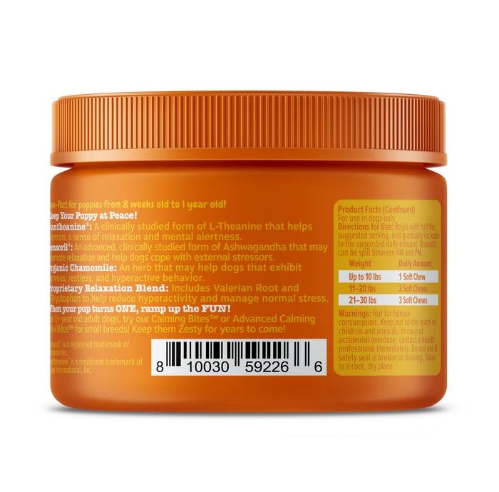 Zesty Paws Puppy Calming Bites, 90-Ct