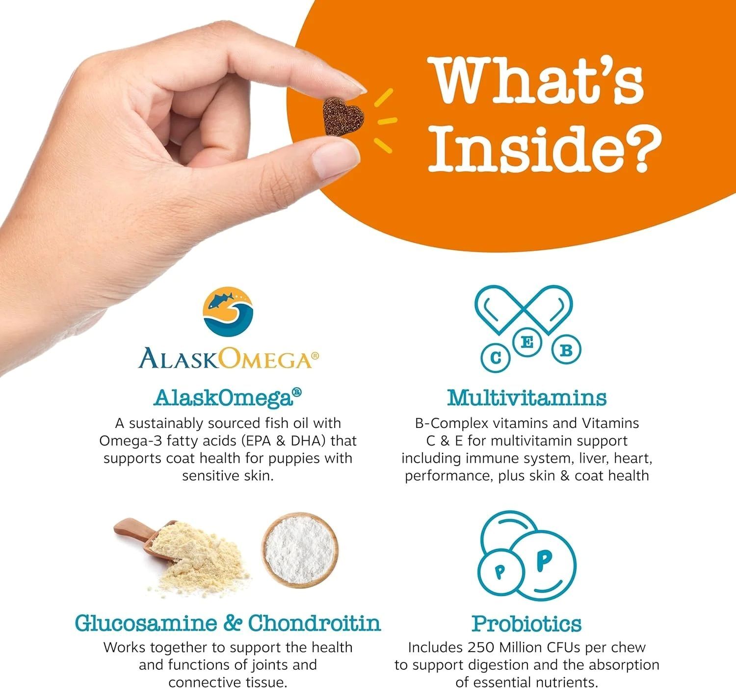 Zesty Paws Puppy 8-in-1 Chicken Flavor Multivitamin Bites, 90-Ct