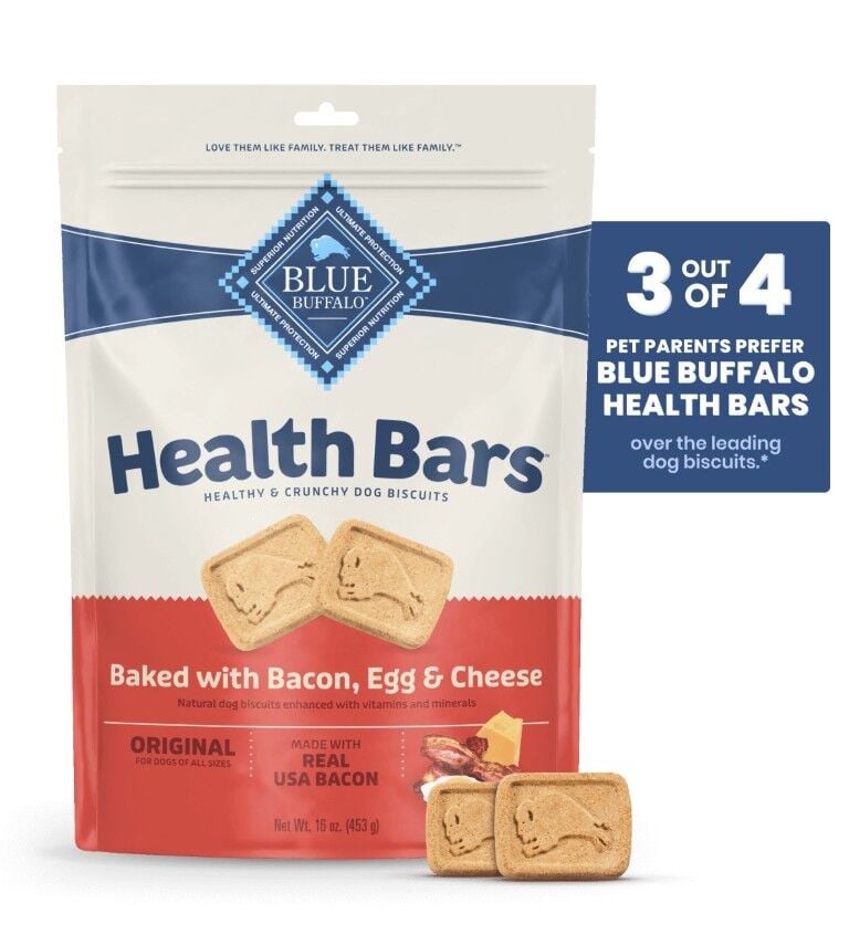 Blue Buffalo Health Bars Baked With Bacon, Egg & Cheese