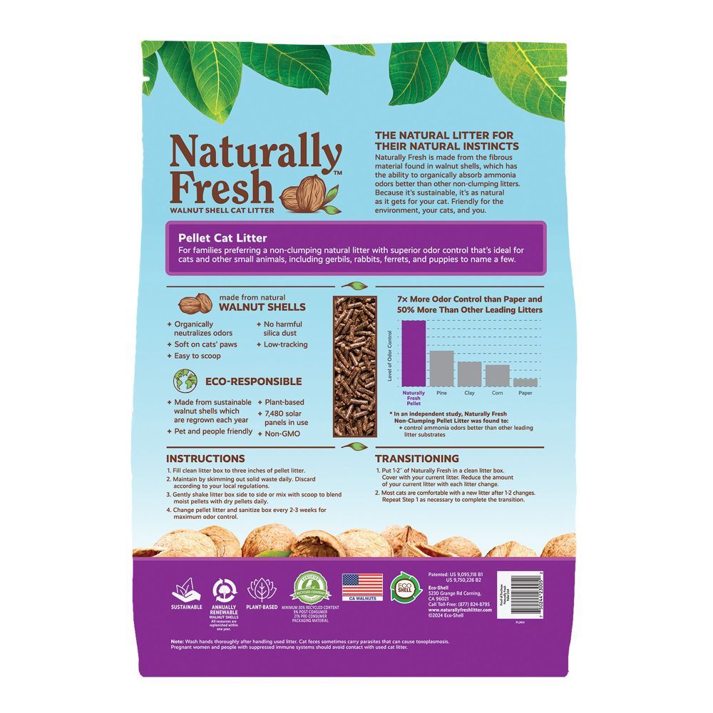 Naturally Fresh Non-Clumping Pellet Formula Cat Litter, 10-Lb