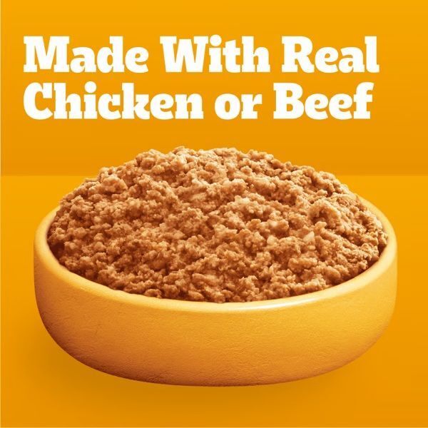 Pedigree Pouch Chopped Ground Dinner Variety Pack with Beef, Bacon, and Cheese Flavor, 18-Ct, 3.5-Oz