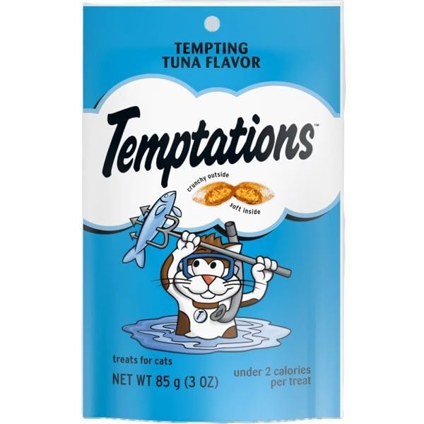 Temptations Tempting Tuna Flavor Cat Treats, 3-Oz