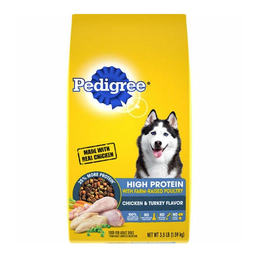 Pedigree lb High Protein Adult Dry Dog Food Chicken Turkey