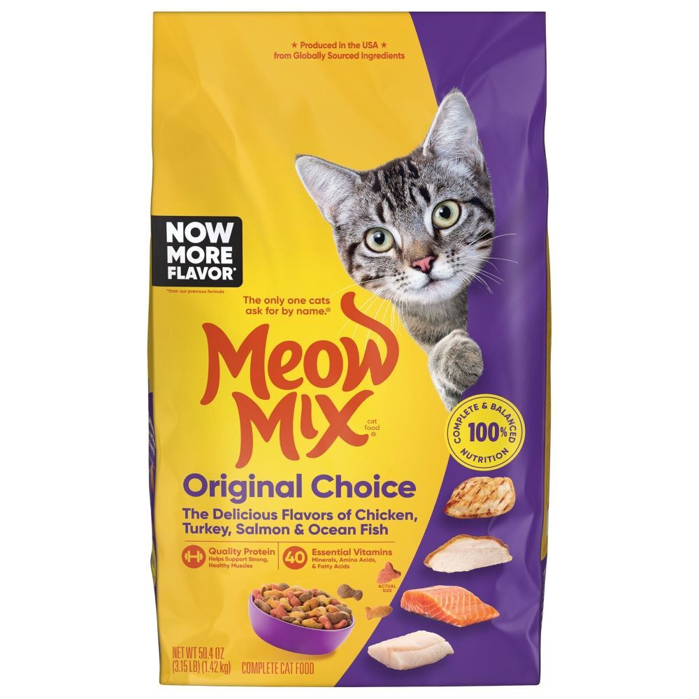 Meow Mix Original Choice Cat Food, 22-Lb