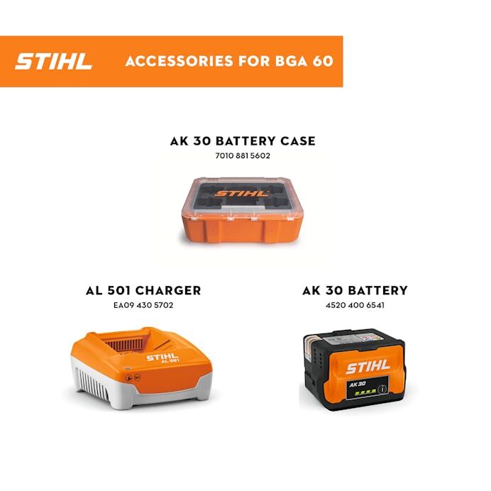 STIHL BGA 60 Blower with AK 30 and AL 101 Charger Set