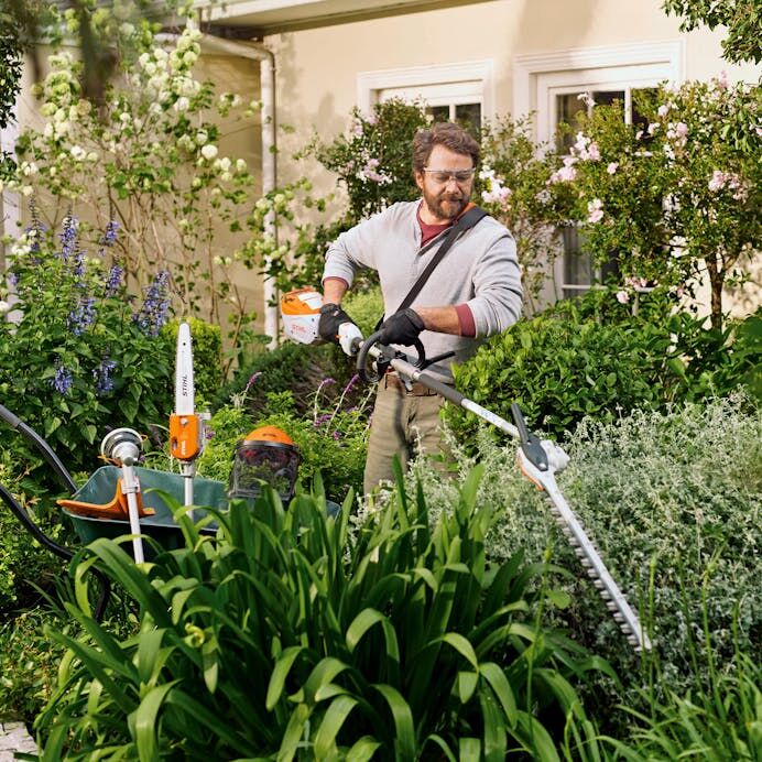 STIHL KombiSystem KMA 80 R Battery Powered KombiMotor Kit With FS-KM String Trimmer Attachment
