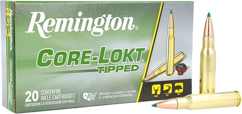 Remington Core-Lokt Tipped .308 Win, 180 Grain Rifle Ammo, 20-Rd