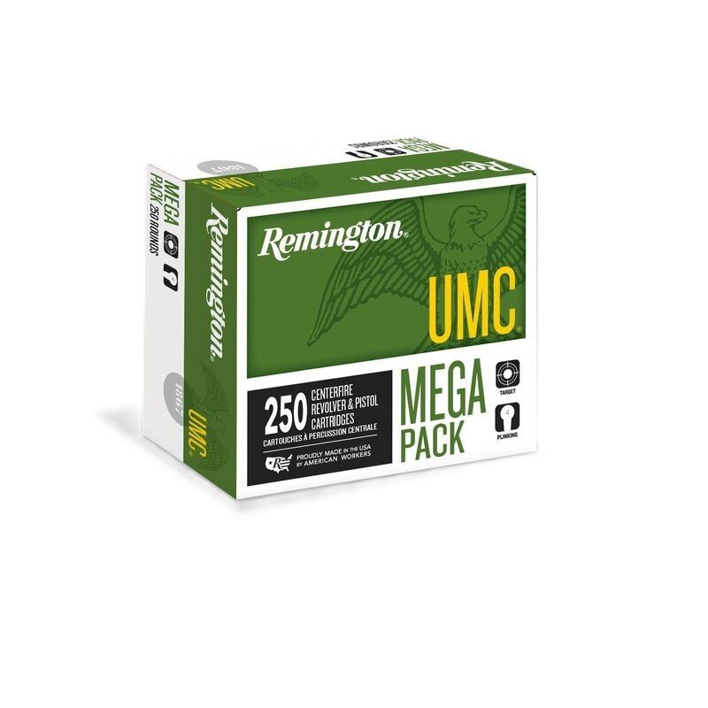 Remington UMC Handgun 9mm, 115 Grain FMJ, 250-Rd