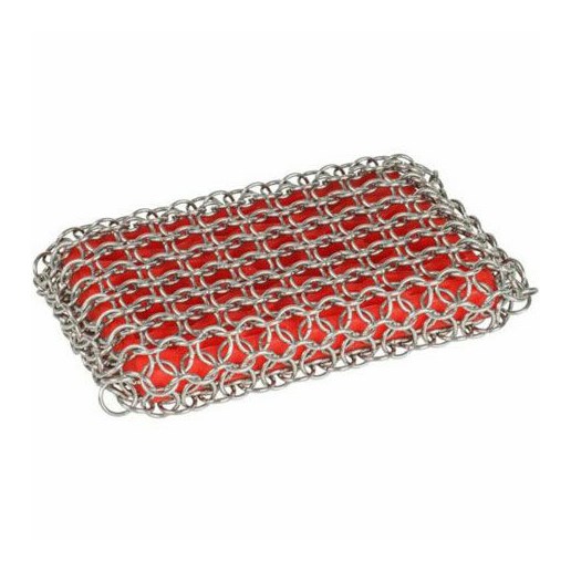Lodge Chainmail Pad - Red, 4.8 In, Stainless Steel
