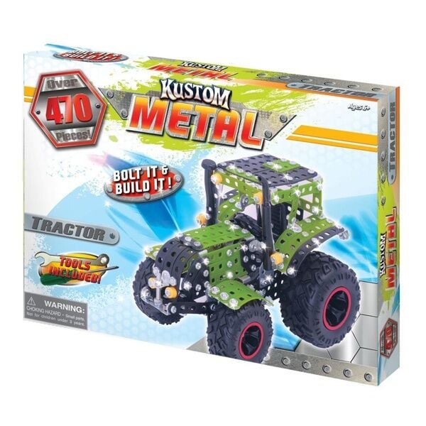 Kustom Metal Tractor Building Playset