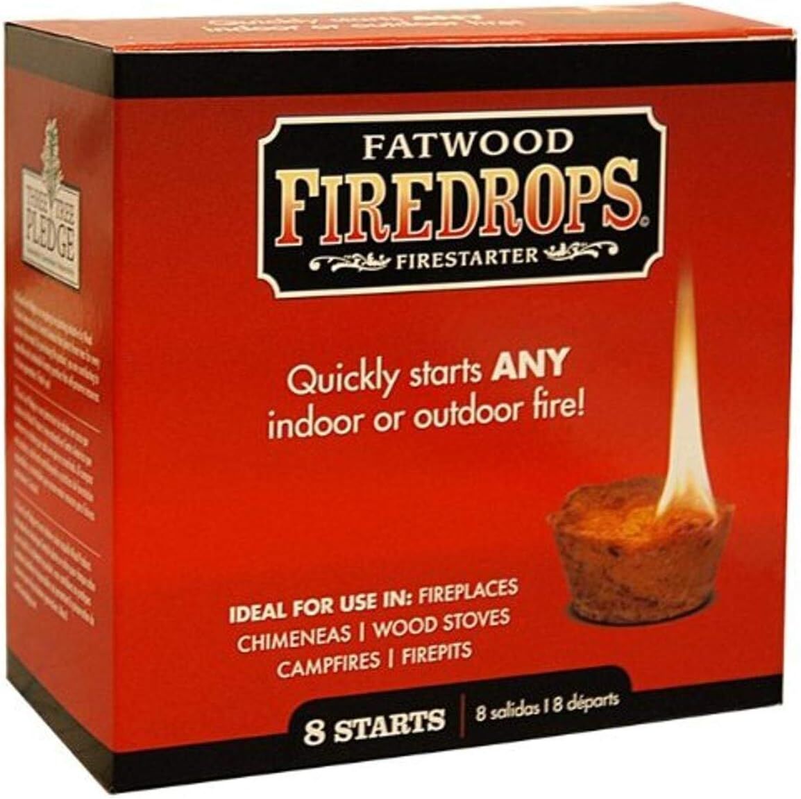 Better Wood Products Fatwood Firedrops Firstarters, 8 count