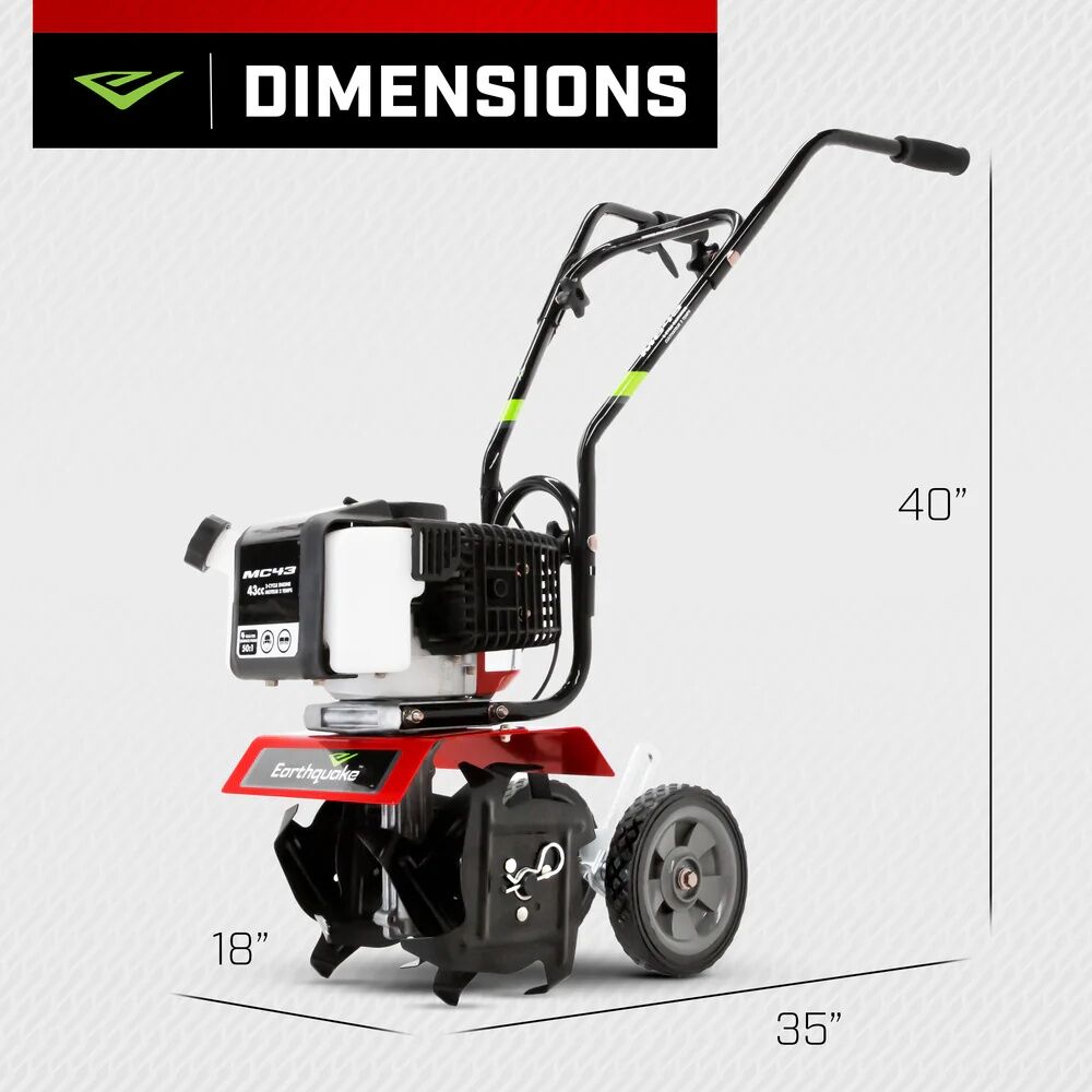 Earthquake MC43 43cc Gas Cultivator, 10 in.
