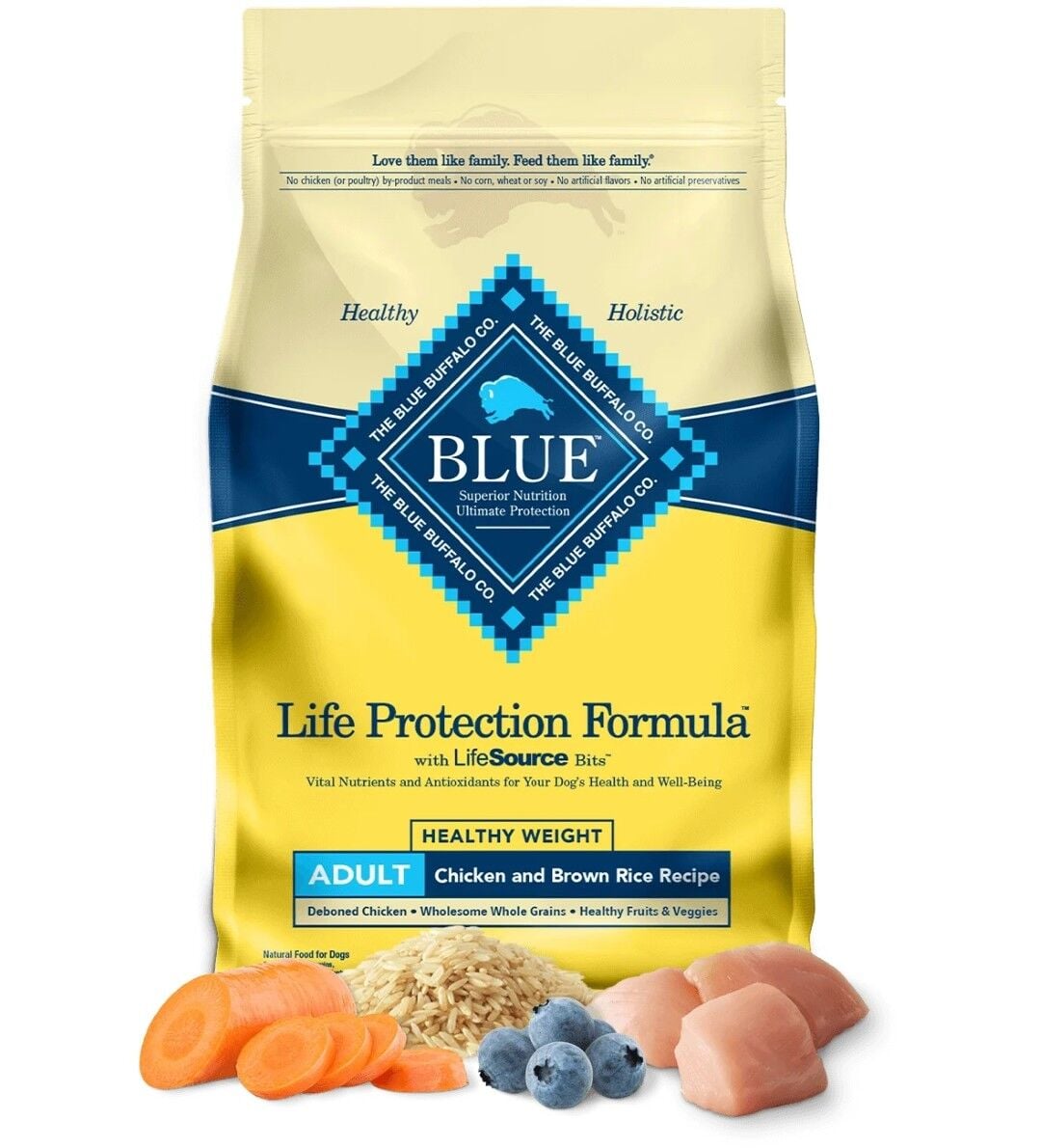 Blue Buffalo Life Protection Formula Healthy Weight Chicken & Brown Rice Adult Dog Food, 30 lb. 