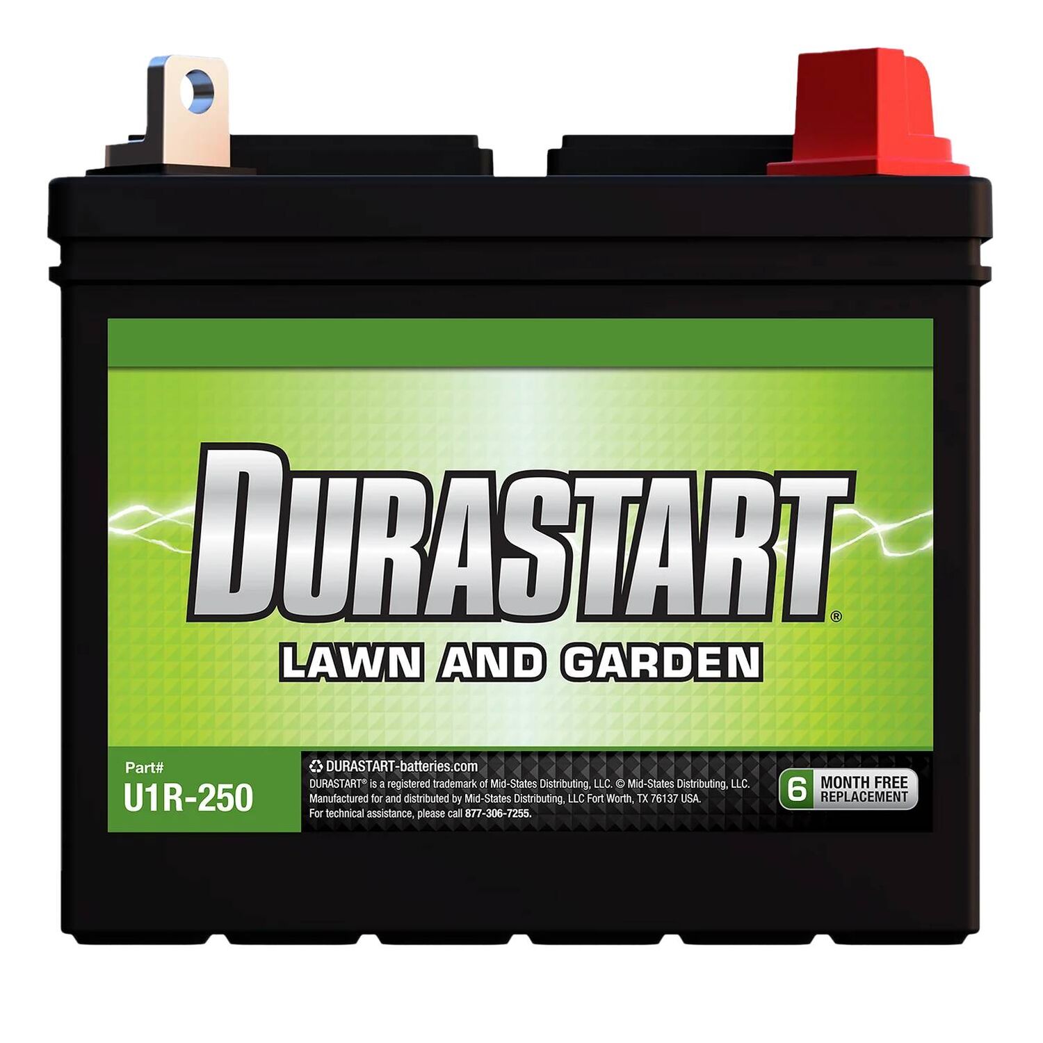Durastart Lawn & Garden Battery U1R-250, 12V, 250 CCA