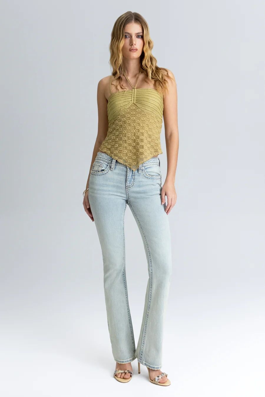Miss Me Women's Imali Stitched Bootcut Jean