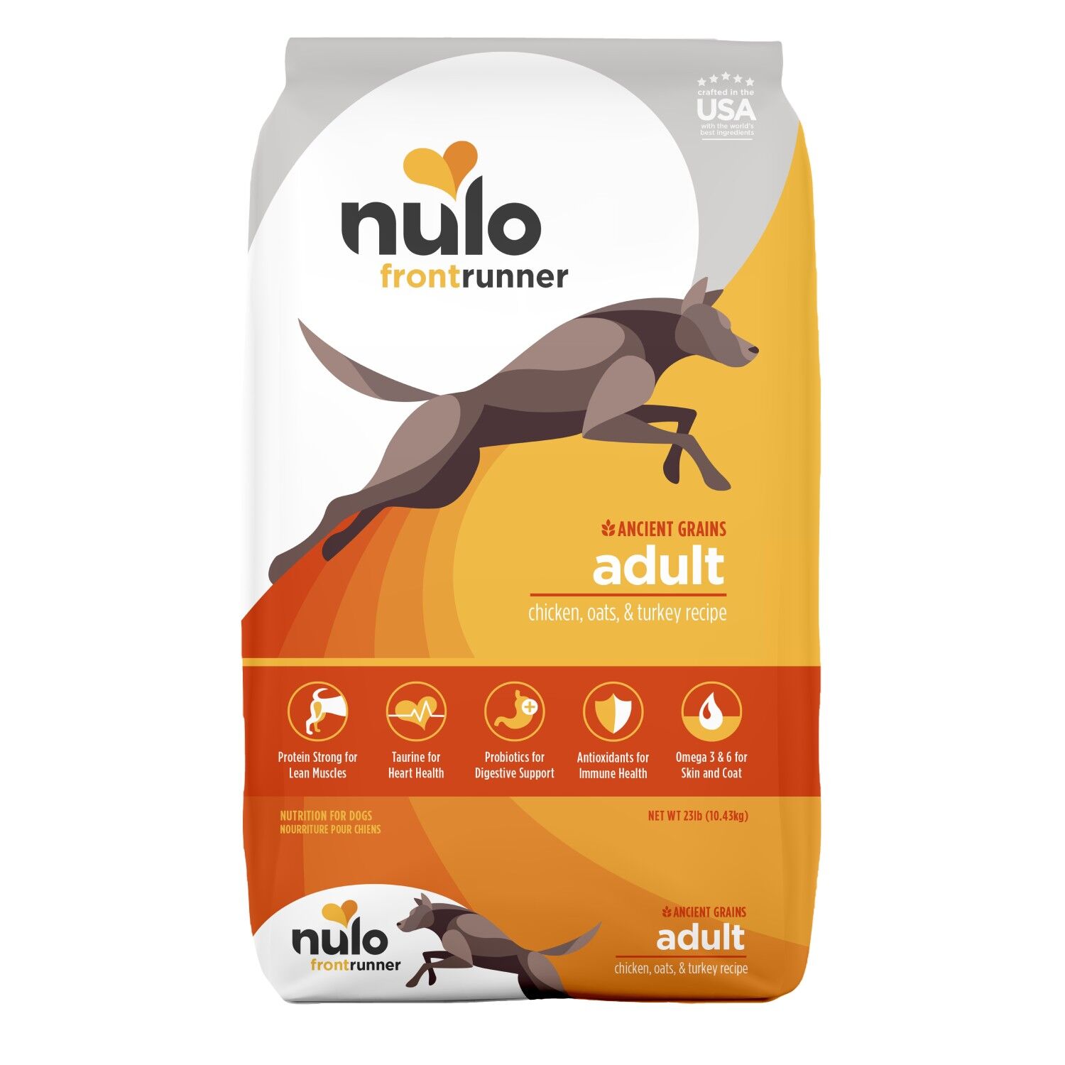 Nulo Frontrunner Ancient Grains Chicken, Oats & Turkey Recipe Dog Food, 23 lb.