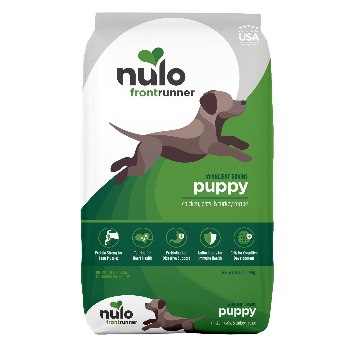 Nulo Frontrunner Ancient Grains Puppy Chicken, Oats & Turkey Recipe Dog Food, 23 lb.