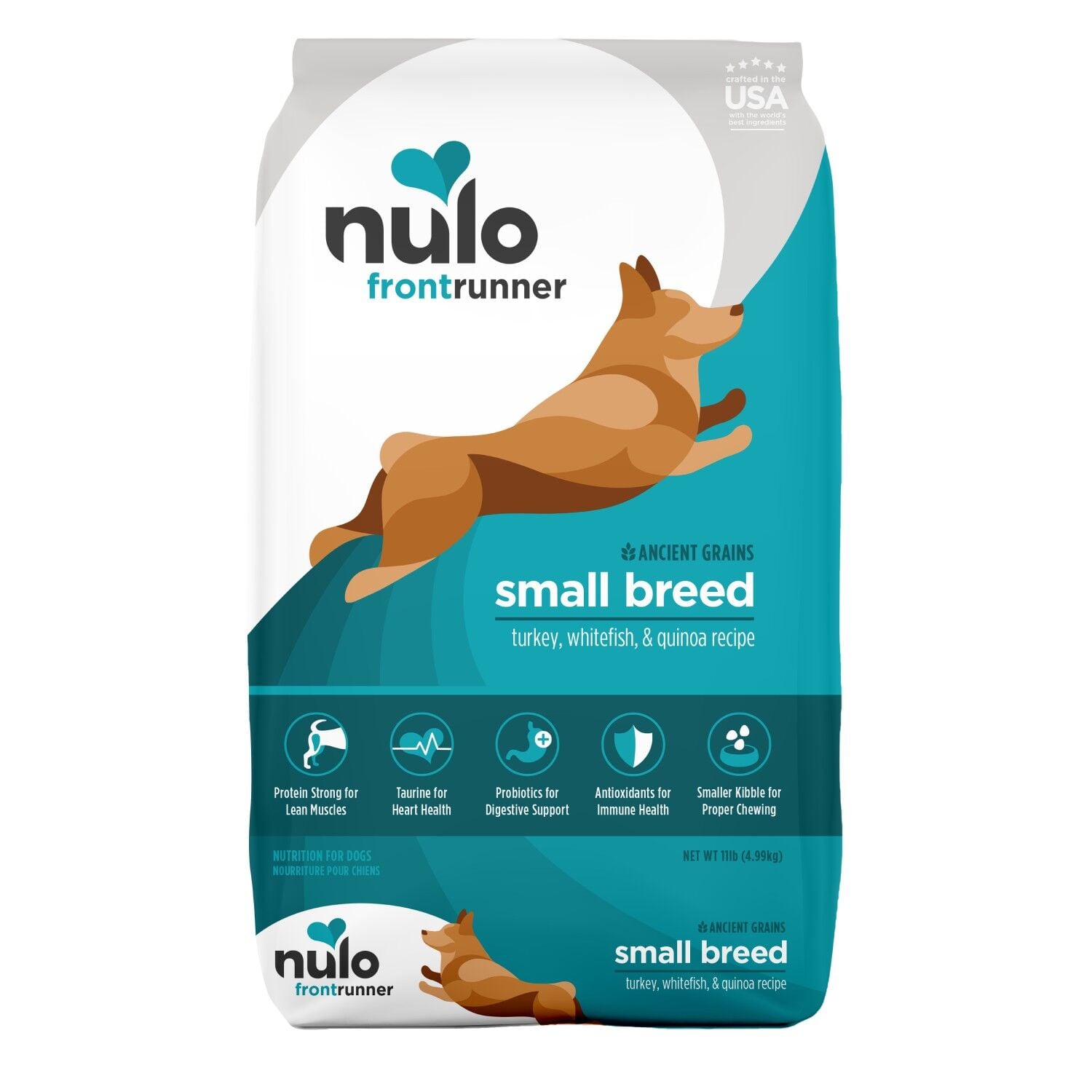 Nulo Frontrunner Ancient Grains Small Breeds Turkey, Whitefish & Quinoa Recipe Dog Food, 11 lb.
