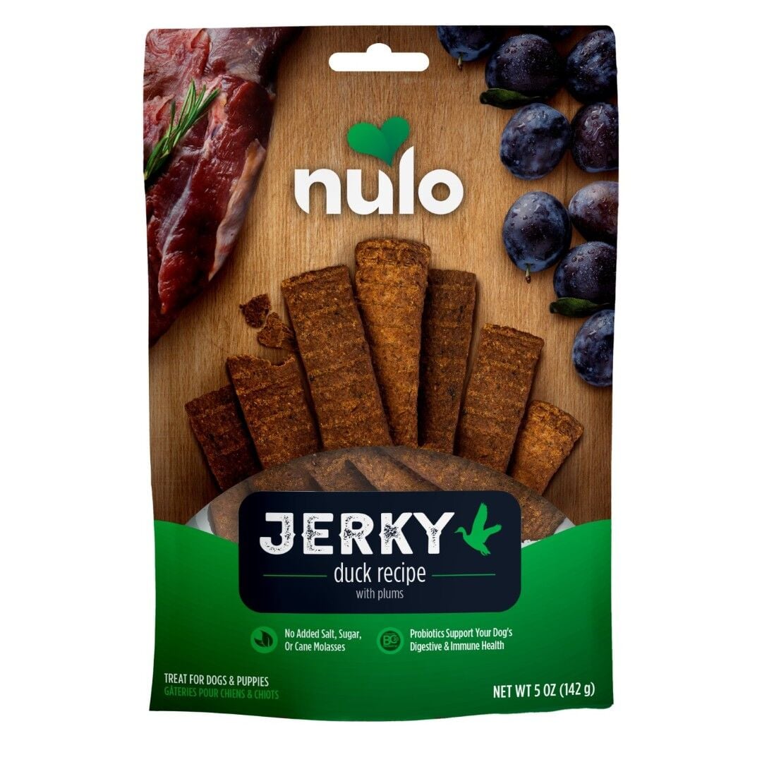 Nulo Jerky Duck Recipe With Plums Dog Treats, 5 oz.