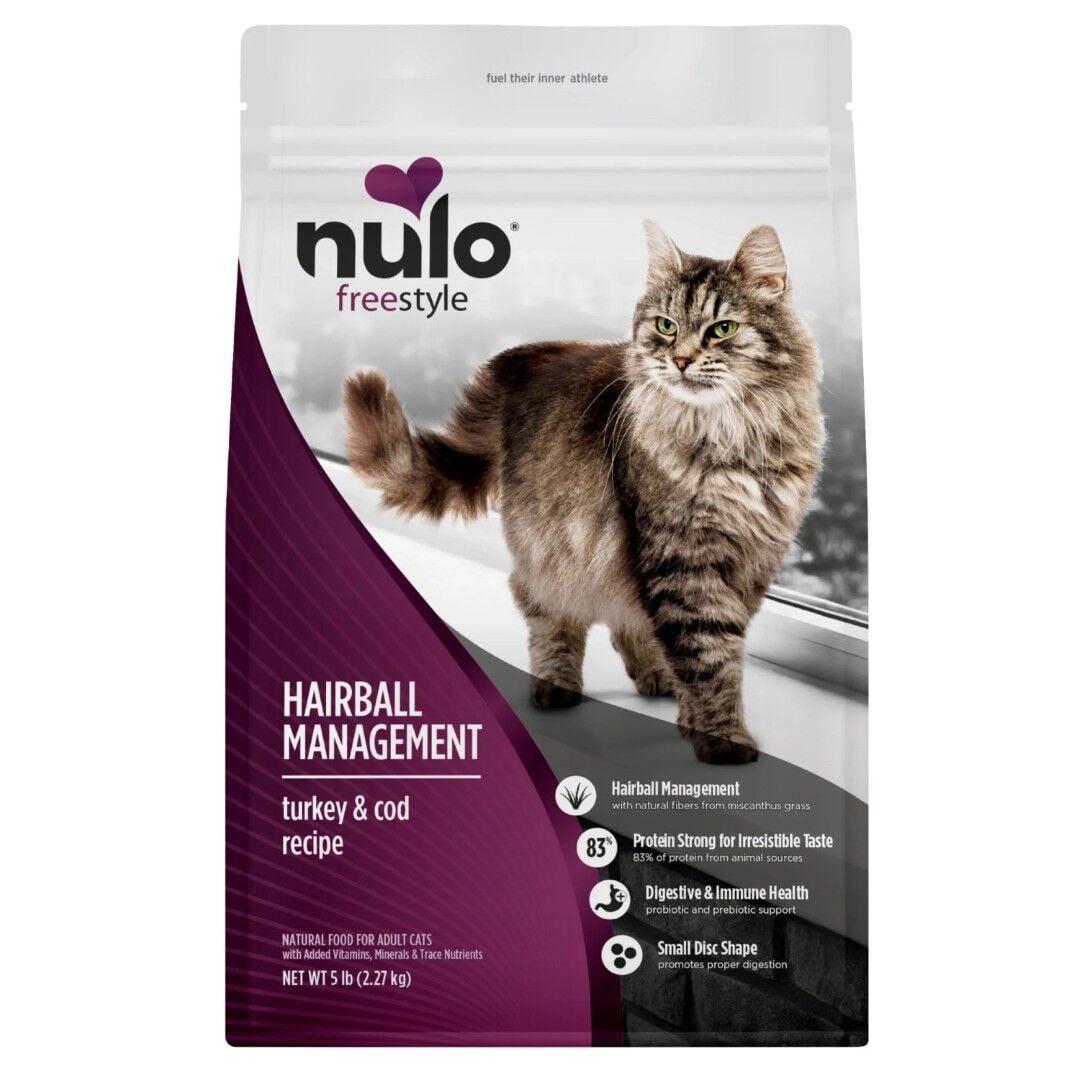 Nulo FreeStyle Hairball Management Turkey & Cod Recipe Cat Food, 5 lb.