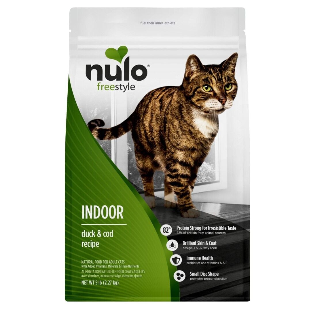 Nulo FreeStyle Indoor Duck & Cod Recipe Cat Food, 5 lb.