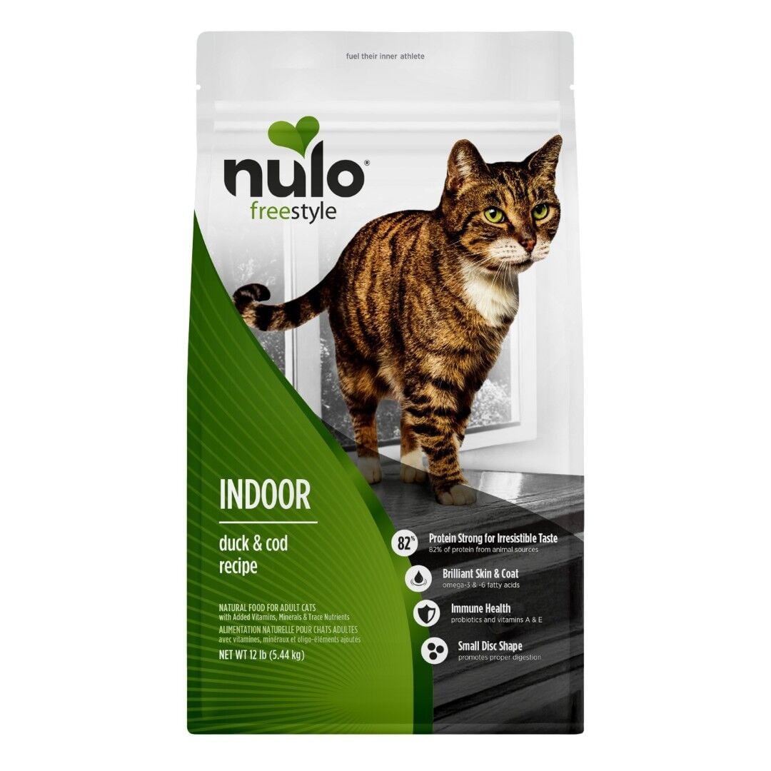 Nulo FreeStyle Indoor Duck & Cod Recipe Cat Food, 12 lb.