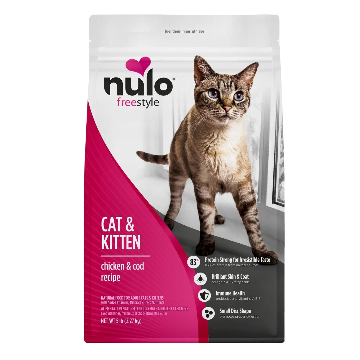 Nulo FreeStyle Cat & Kitten Chicken & Cod Recipe Cat Food, 5 lb.