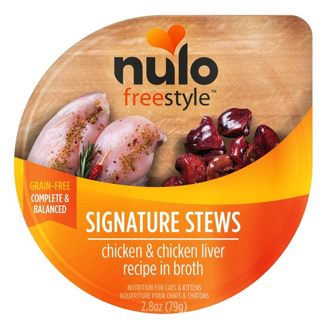 Nulo FreeStyle Signature Stews Chicken & Chicken Liver Recipe Cat Food, 2.8 oz.