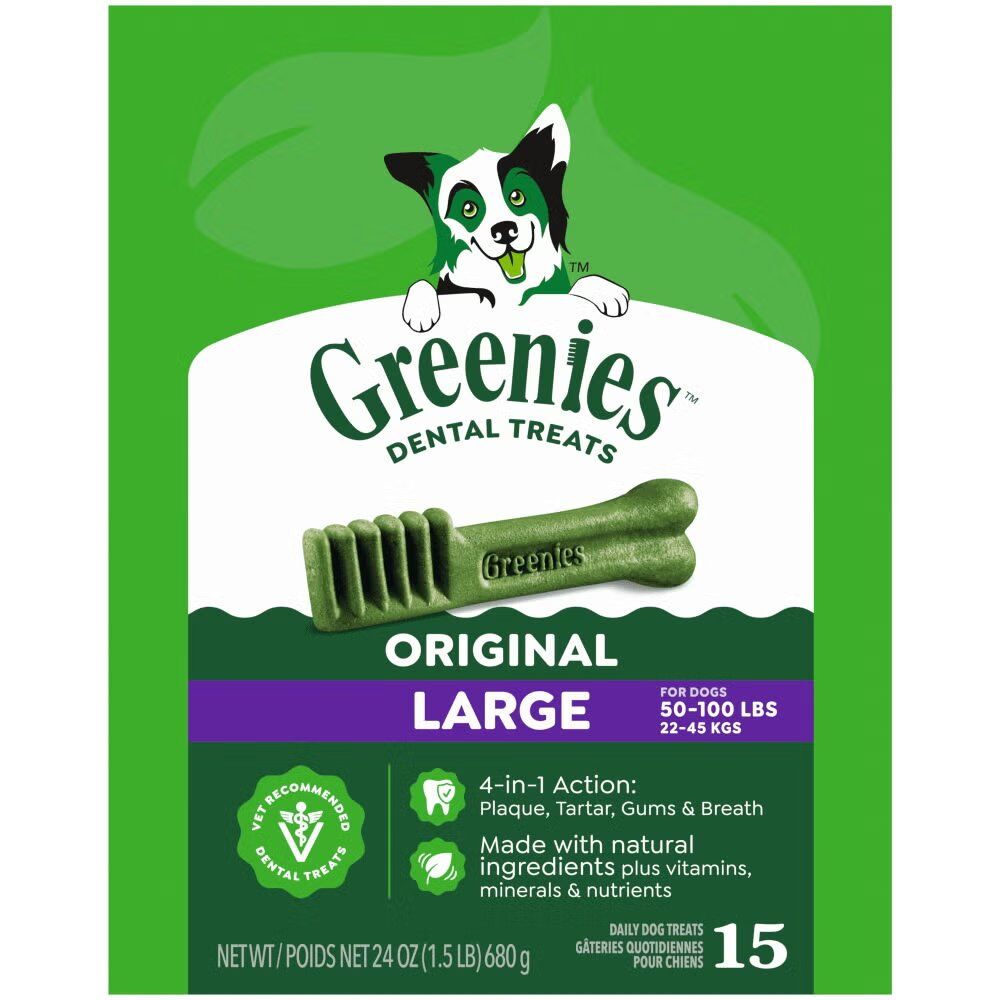 Greenies Original Adult Dental Dog Treats Large Size, 24 oz.