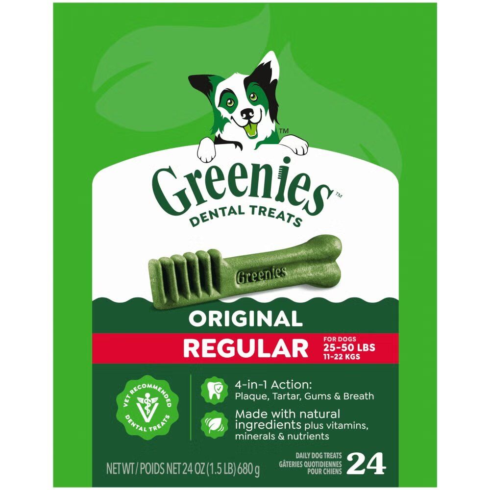 Greenies Original Adult Dental Dog Treats Regular Size, 24 oz.