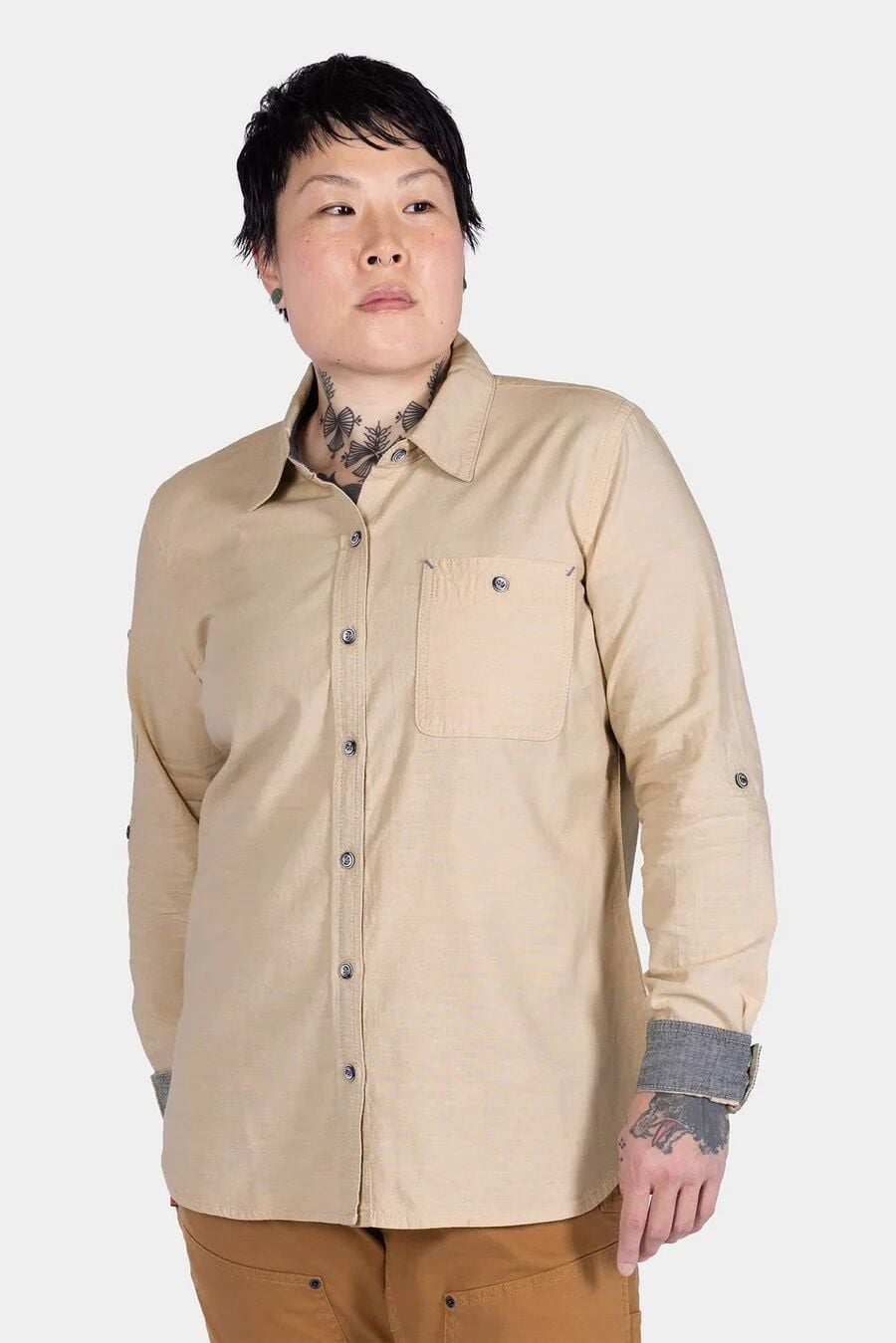 Dovetail Workwear Women's Givens Long Sleeve Summer Work Shirt