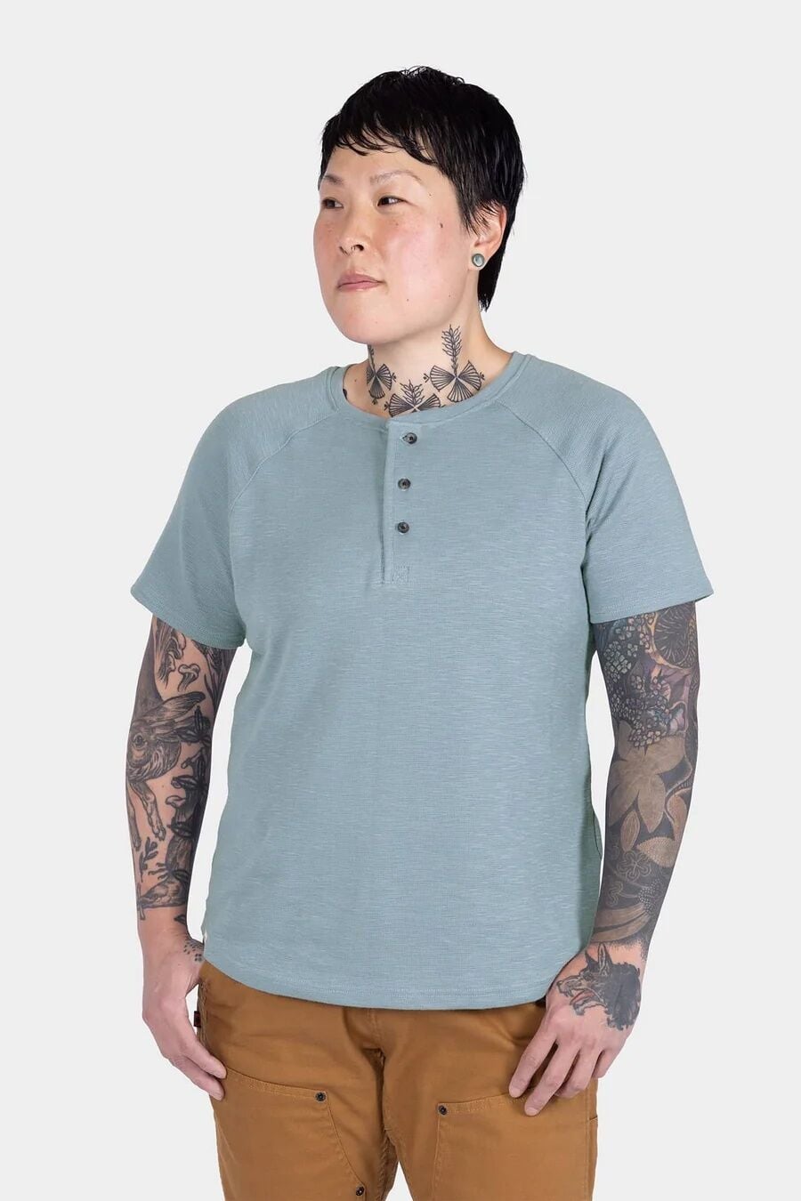 Dovetail Workwear Women's Old School Summer Henley Shirt