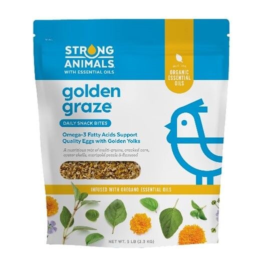 Strong Animals Golden Graze Daily Chicken Treats, 5 lb.